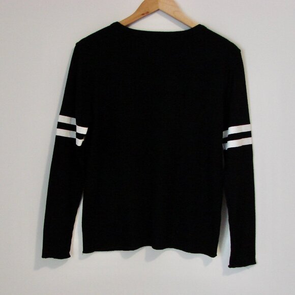 Chaser Black Apres Ski Waffle Thermal Long Sleeve Top Size Medium - Picture 14 of 16